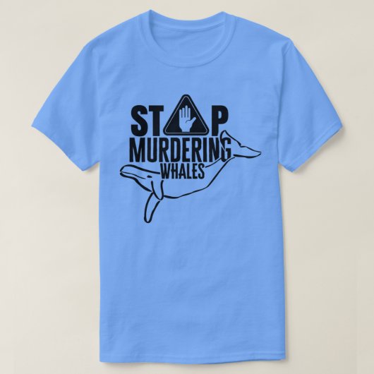 T-shirt Arrêter de tuer les baleines 1 (Design devant)