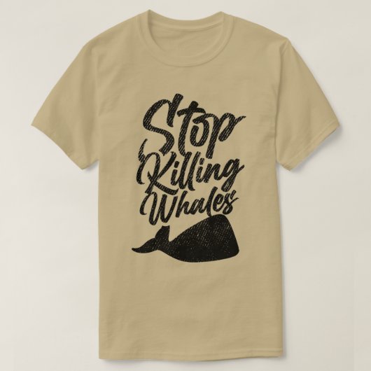 T-shirt Arrêter de tuer les baleines 3 (Design devant)