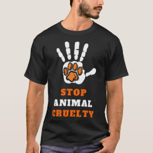 T-shirt Arrêter la cruauté envers les animaux Sauver le cl