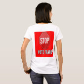 T-shirt Arrêter la fraude électorale (Dos entier)