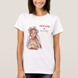 T-shirt arrêter la guerre en Ukraine