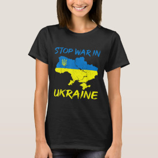 T-shirt Arrêter La Guerre En Ukraine Arrêter Les Attaques 