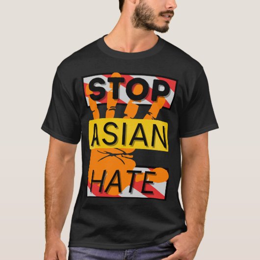 T-shirt Arrêter la haine asiatique (Devant)