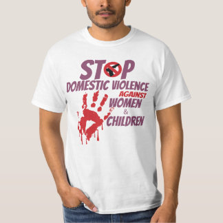 T-shirt Arrêter la violence domestique contre les femmes e