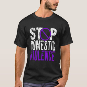 T-shirt Arrêter la violence violence domestique Sensibilis