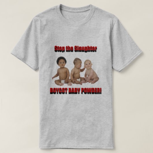 T-shirt arrêter l'abattage (Design devant)