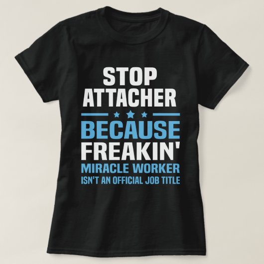T-shirt Arrêter l'attaché (Design devant)