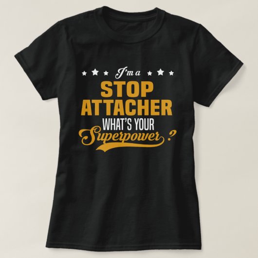 T-shirt Arrêter l'attaché (Design devant)