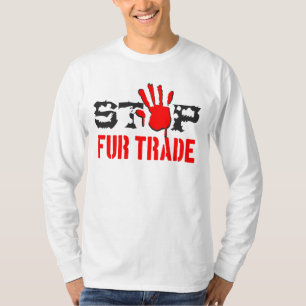 T-shirt Arrêter le commerce de la fourrure