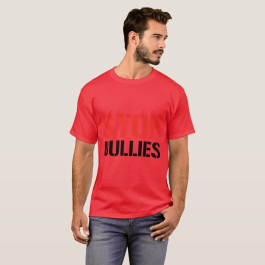T-SHIRT ARRÊTER LES BULLES (Devant entier)