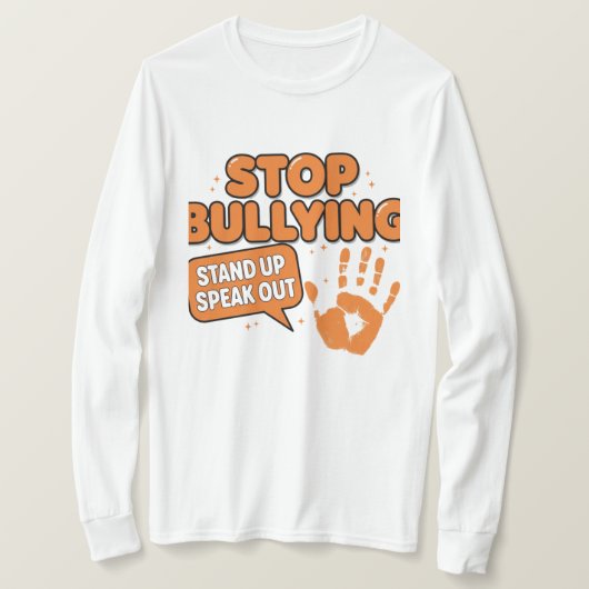 T-shirt Arrêter l'intimidation (Design devant)