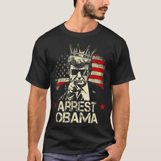T-shirt Arrêter Obama (Devant)
