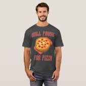 T-shirt Arrêtera pour le garçon de jeu vidéo de nourriture (Devant entier)