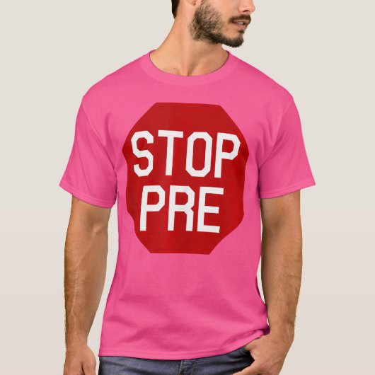 T-shirt Arrêtez de courir avant (Devant)