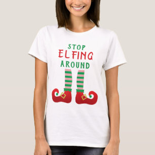 T-shirt Arrêtez De Faire Un Vent Autour De Noël Drôle En D