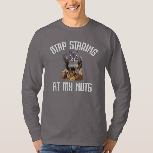 T-shirt Arrêtez de marcher sur mes nuts - drôle Amateur d' (Devant)