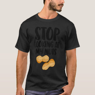 T-shirt Arrêtez de regarder mes nuts Révélation de genre