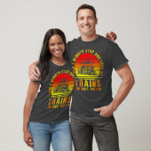 T-shirt Arrêtez Et Regardez Les Trains Train Engineer Rail (Unisexe)