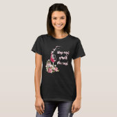T-shirt Arrêtez et sentez le Rose Funny Wine Drinker Tee (Devant entier)