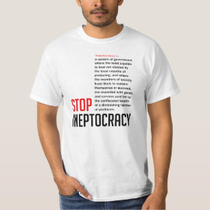 T-shirt Arrêtez Ineptocracy
