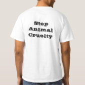 T-shirt Arrêtez la cruauté animale (Dos)