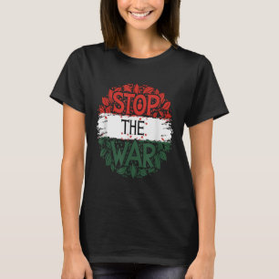 T-shirt Arrêtez la guerre, anti-guerre, Palestine libre, P