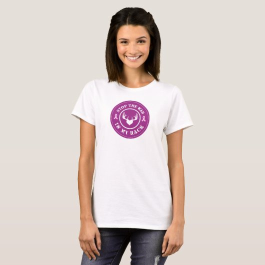 T-shirt Arrêtez la guerre dans mon support - conscience de (Devant entier)