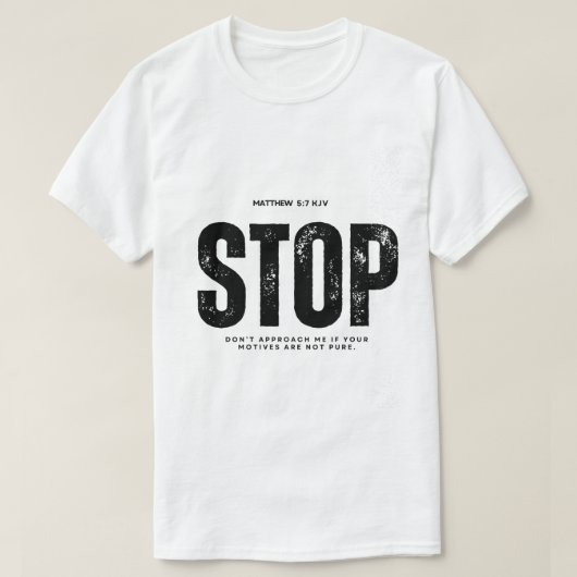 T-shirt Arrêtez le cycle (Design devant)