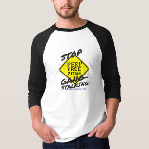 T-SHIRT ARRÊTEZ LE GANG JETANT LE BASEBALL DES HOMMES T SH