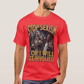 T-shirt Arrêtez le séisme ou je m'implique drôle de squele