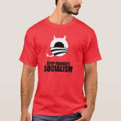 T-SHIRT ARRÊTEZ LE SOCIALISME D'OBAMA (Devant)