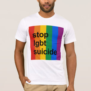 T-shirt arrêtez le suicide de lgbt