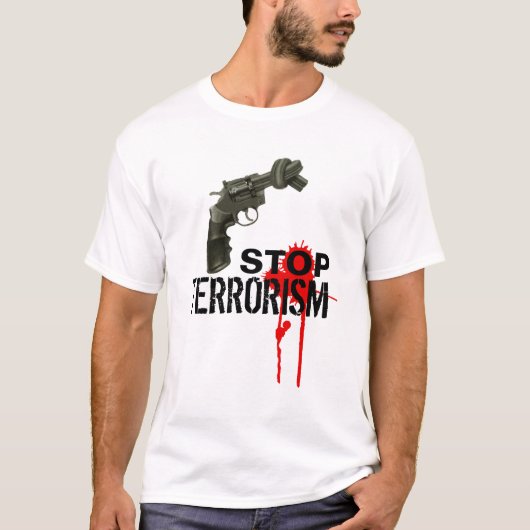 T-shirt Arrêtez le terrorisme (Devant)