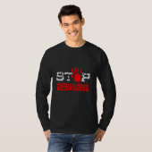 T-shirt Arrêtez l'écoblanchiment (Devant entier)