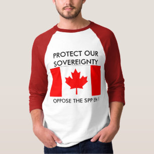T-shirt ARRÊTEZ les espèces - drapeau du Canada
