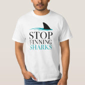 T-SHIRT ARRÊTEZ LES REQUINS DE FINNING (Devant)