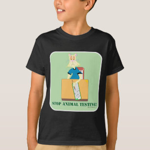 T-shirt Arrêtez les tests sur les animaux !