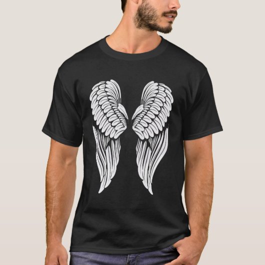 T-shirt Arrière Ange Blanche (Devant)