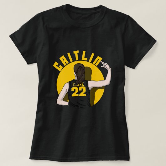 T-shirt arrière Caitlin Clark (Design devant)