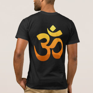 T-shirt Arrière Côté Om Mantra Gold Sun Méditation Yoga Ho
