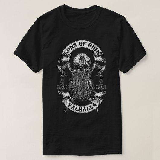T-shirt ARRIÈRE-FILS D'ODIN- Vikings Nordish Odin Thor (Design devant)