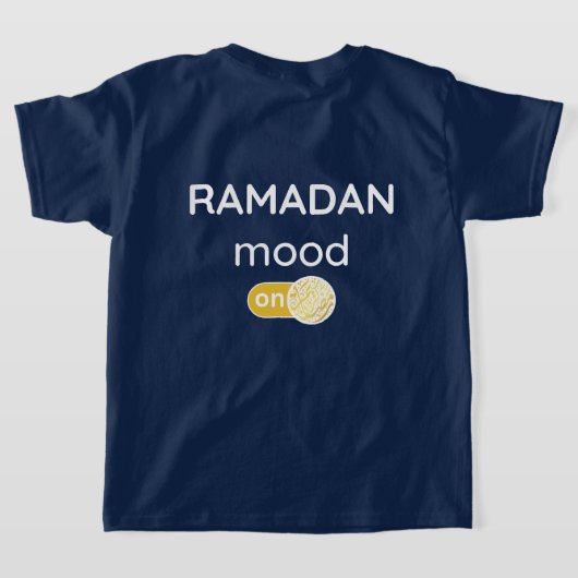 T-shirt arrière & front Ramadan humeur sur le jeûne islam  (Couchage Retour)