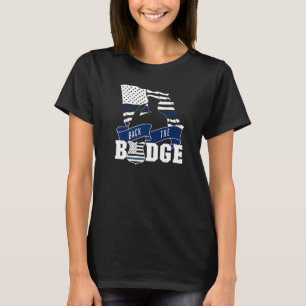 T-shirt Arrière L'Insigne Police Police Supporter Américai