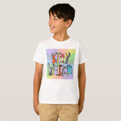 T-shirt Arrière - plan arc-en-ciel pour enfants (Devant entier)