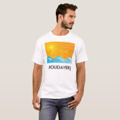T-shirt Arrière - plan chaud d'été (Devant entier)