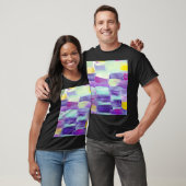 T-shirt Arrière - plan d'art Abstrait peint à la main (Unisexe)