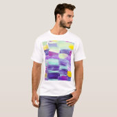 T-shirt Arrière - plan d'art Abstrait peint à la main (Devant entier)