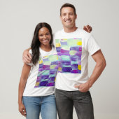 T-shirt Arrière - plan d'art Abstrait peint à la main (Unisexe)