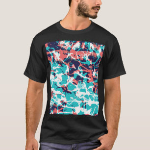 T-shirt Arrière - plan d'art en papier marbré Abstrait