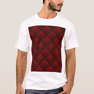 T-shirt Arrière - plan de filetage or rouge courbé